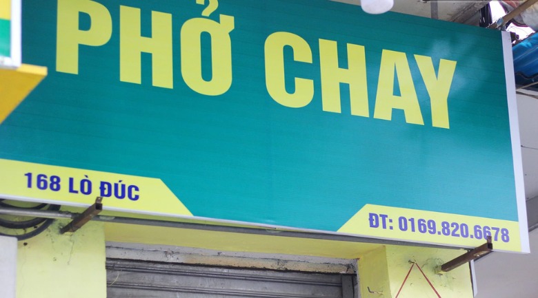 Quán phở chay Lò Đúc