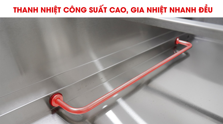 Thanh nhiệt công suất lớn, hâm nóng đồ ăn nhanh chóng 