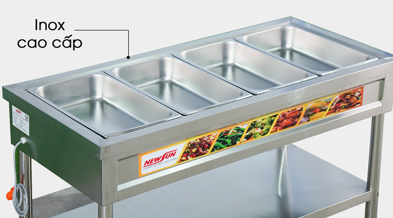 Chất liệu inox cao cấp, bền bỉ và chắc chắn 