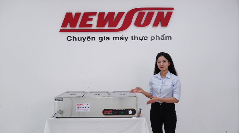 Hình ảnh thực tế của bàn hâm nóng thức ăn BHN-D