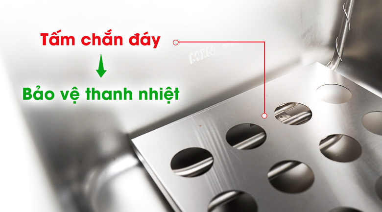 Tấm chắn đáy giúp bảo vệ thanh nhiệt