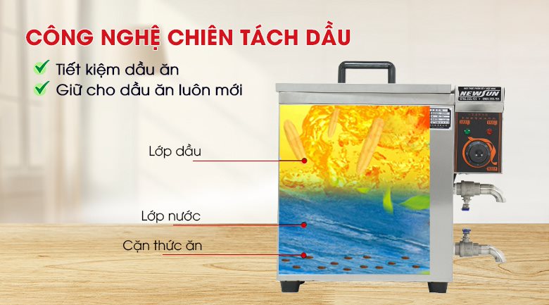 Công nghệ tách dầu hiện đại giúp thực phẩm chín đều