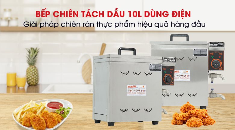 Bếp chiên tách dầu 10 lít BC-10L/TD/Đ sử dụng công nghệ chiên hiện đại