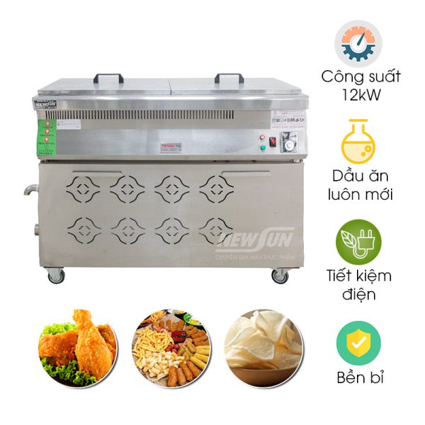 Bếp chiên tách dầu 100 lít dùng điện BCTD-A100L hiệu quả