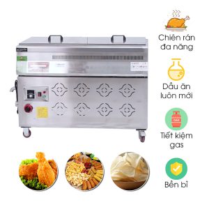 Bếp chiên tách dầu 100 lít dùng gas BCTD-B100L