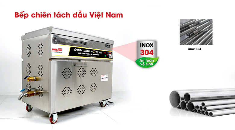 Chất liệu inox 304 cao cấp 