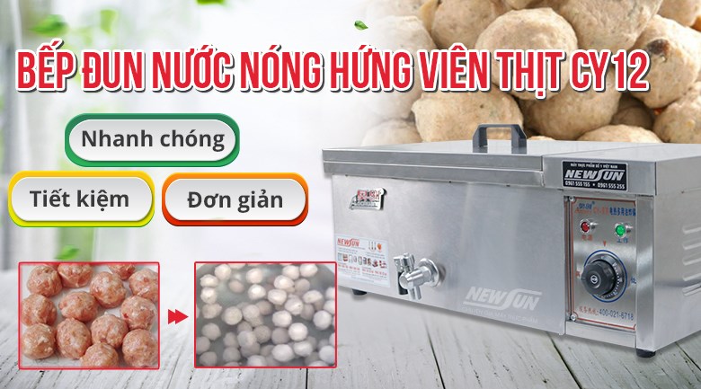 Thiết bị đun nước nóng hứng viên thịt NSCY-12