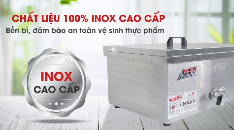 Chất liệu 100% bằng inox cao cấp, bền bỉ