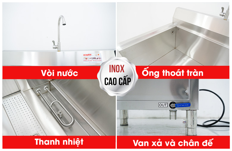 Chi tiết tối ưu của máy rửa bát bằng sóng siêu âm WDJ-1800SS 