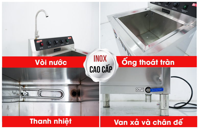 Chi tiết tối ưu của máy rửa bát bằng sóng siêu âm WDJ-600SS