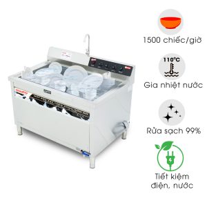 Máy rửa bát sóng siêu âm WDJ-1200SS rửa sạch bát đến 99%