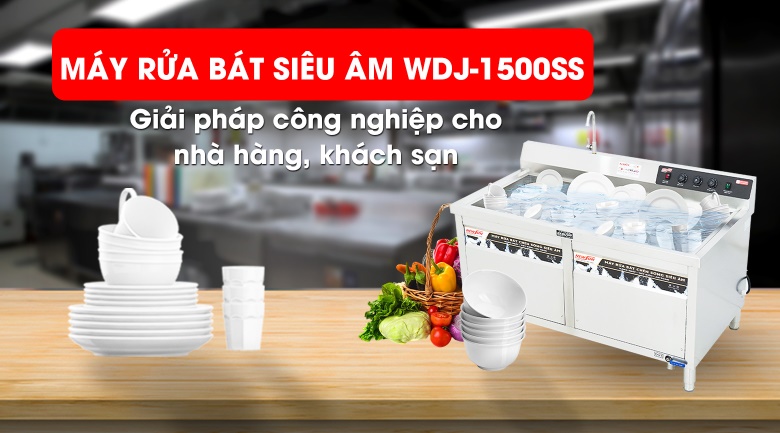 máy rửa chén bằng sóng siêu âm WDJ1500SS NEWSUN