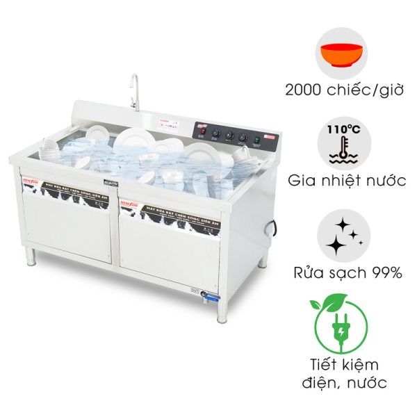 máy rửa chén bằng sóng siêu âm WDJ1500SS