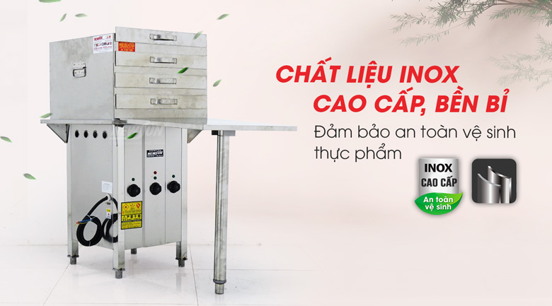 Làm từ chất liệu inox cao cấp và an toàn