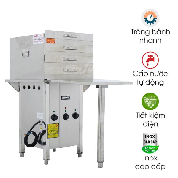 Máy tráng bánh cuốn MTBC-BK/KV/40x45CM/Đ hiện đại và chất lượng