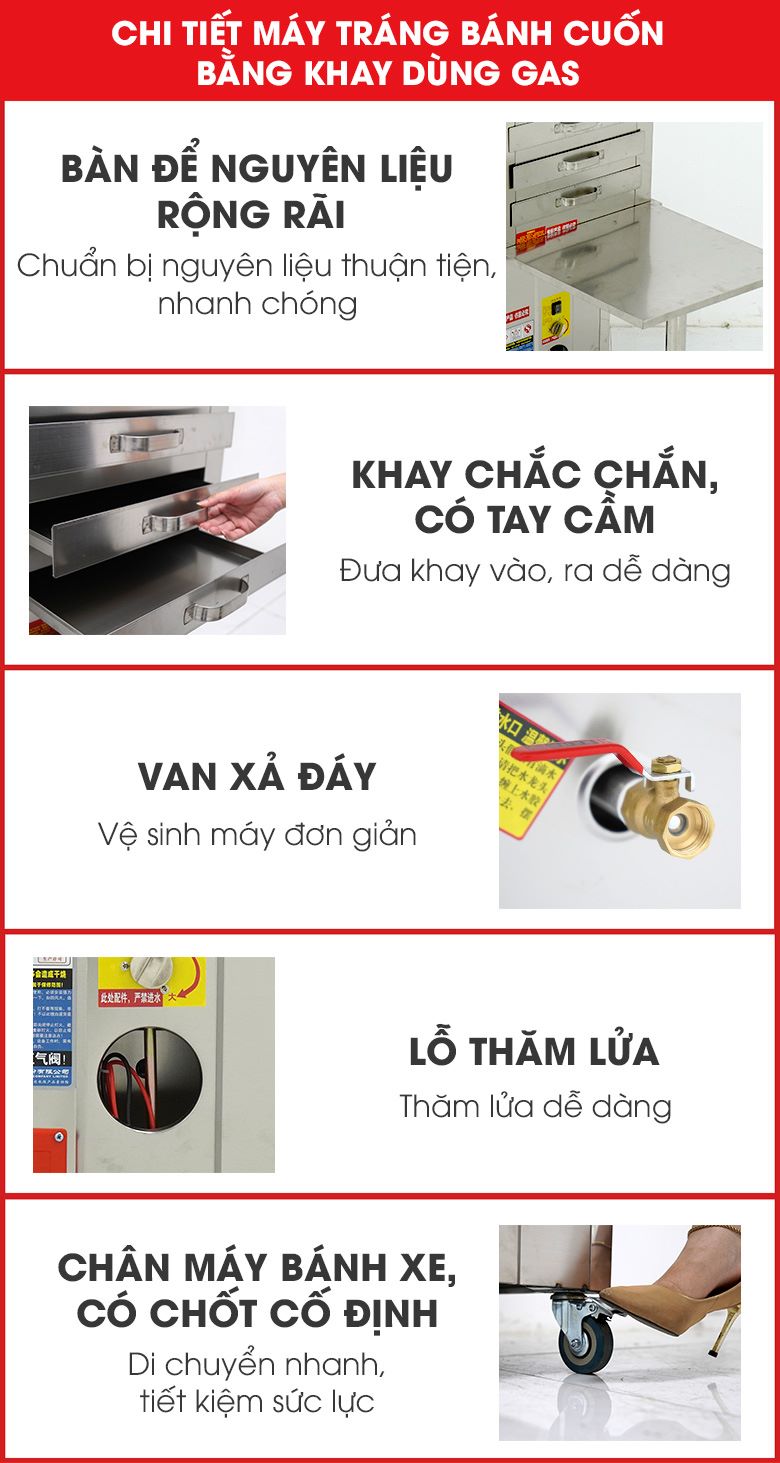 Thiết kế các chi tiết khác đa năng và tiện lợi