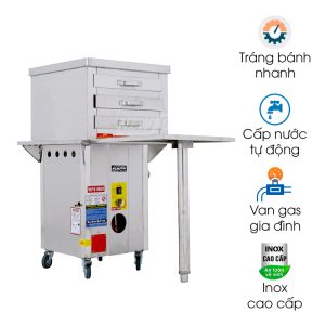 Máy tráng bánh cuốn MTBC-BK/KV/40x45CM/G hiện đại