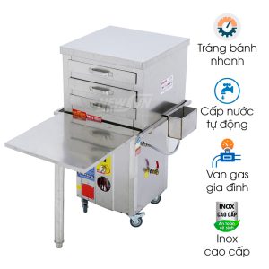 Máy tráng bánh cuốn MTBC-BK/KV/50x50CM/G cao cấp