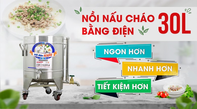 Nồi nấu cháo công nghiệp 30 lít