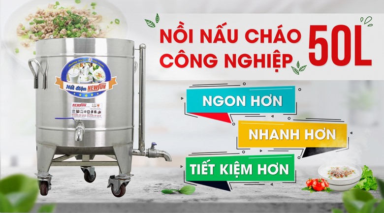 nồi cháo điện công nghiệp 50l NCTĐ50L NEWSUN