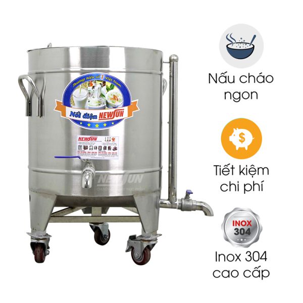 nồi cháo điện công nghiệp 50l NCTĐ50L