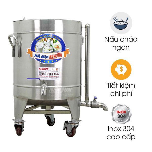 Nồi hầm cháo công nghiệp 60l NCTĐ60L