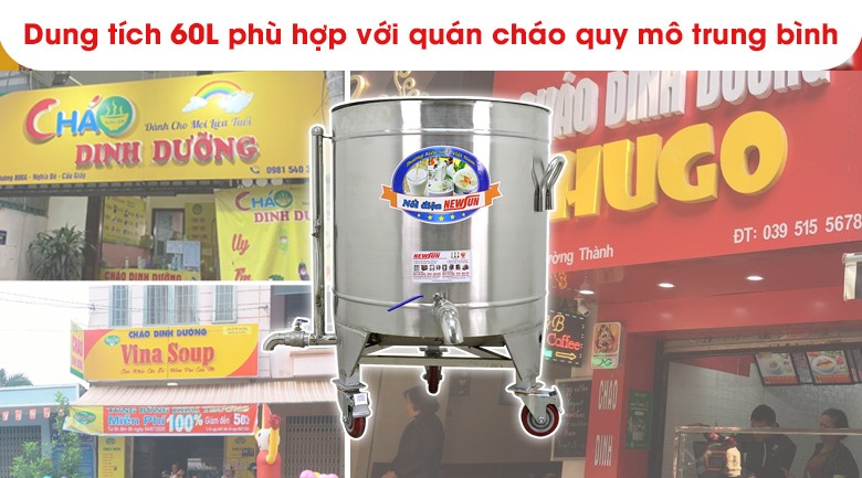 Nồi phừ hợp với quy mô trung bình