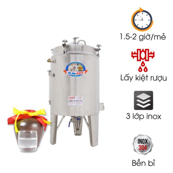 Nồi nấu rượu NR10kg