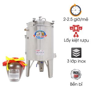 Nồi nấu rượu NR20kg