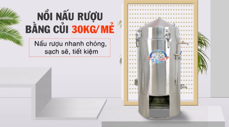 Nồi nấu rượu NRC30kg