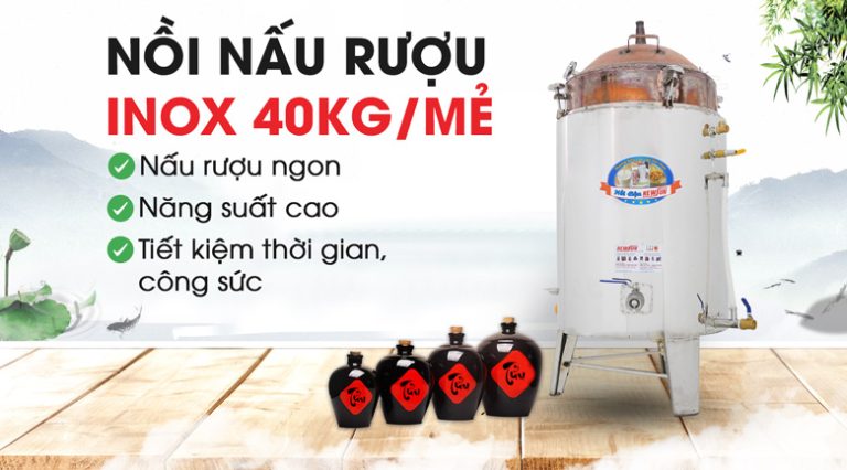 Nồi nấu rượu NRC40kg