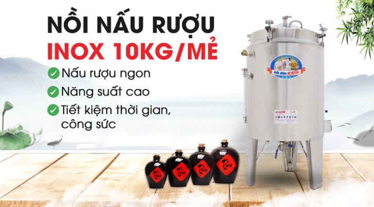 Nồi nấu rượu NR10kg