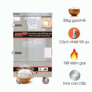 Tủ cơm gas 8 khay THVNG8K304 đẩy mạnh hiệu quả