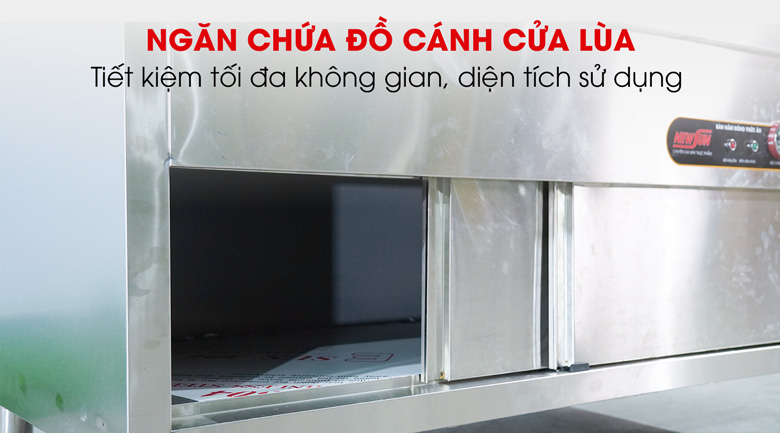 Thiết kế thêm ngăn chứa đồ cánh cửa lùa 