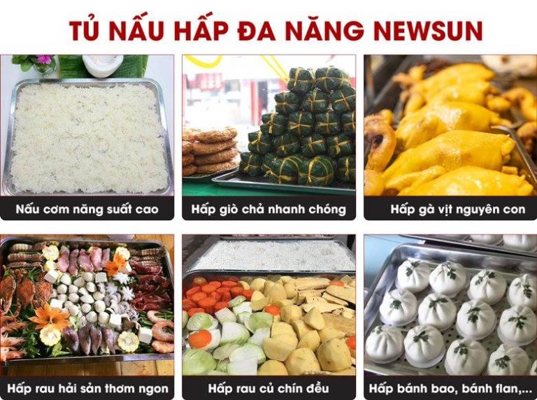 Nấu hấp đa năng nhiều loại thực phẩm khác nhau 