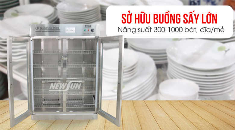 Năng suất đạt 300-1000 chiếc bát đĩa/mẻ 