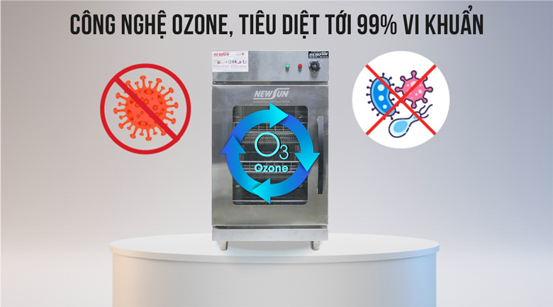 Công nghệ ozone khử mùi, diệt khuẩn trên bát đĩa 