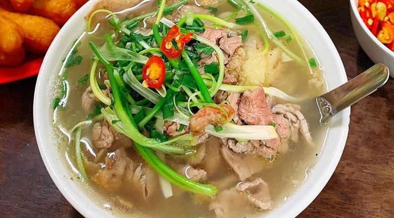 quán phở ngon ở Hải Phòng, phở bò gia truyền cầu đất