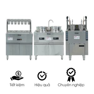 Bộ nồi nấu phở điện từ (nồi phở, bếp trụng và bàn sơ chế)