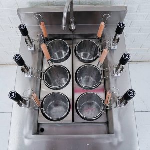 Bếp trụng nhúng mì phở tự động 6 giỏ 14cm TB-BTNMP-6CA ava7 bep trung nhung mi pho tu dong 6 gio tb btnmp 6ca