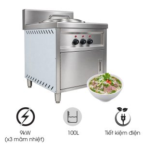 Nồi nấu phở bàn vuông 100L