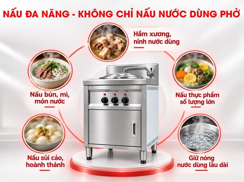 Nấu đa năng các loại nước dùng